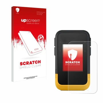 Front side of a product packaging with the brand logo upscreen. Next to it is the device Garmin eTrex SE shown with the corres
