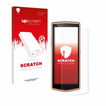 Front side of a product packaging with the brand logo upscreen. Next to it is the device Cubot Pocket 3 shown with the corresp