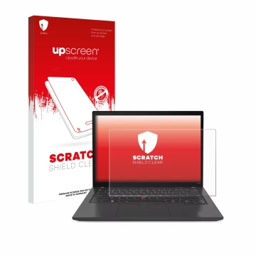 Front side of a product packaging with the brand logo upscreen. Next to it is the device Lenovo ThinkPad P14s Gen 4 shown with