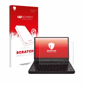 Front side of a product packaging with the brand logo upscreen. Next to it is the device GPD Win Max 2 2023 shown with the cor