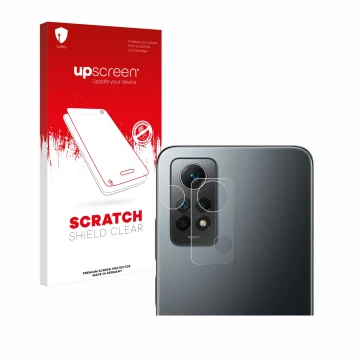 Front side of a product packaging with the brand logo upscreen. Next to it is the device Xiaomi Redmi Note 12 Pro 4G (ONLY Cam