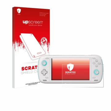 Front side of a product packaging with the brand logo upscreen. Next to it is the device AYN Odin 2 shown with the correspondi