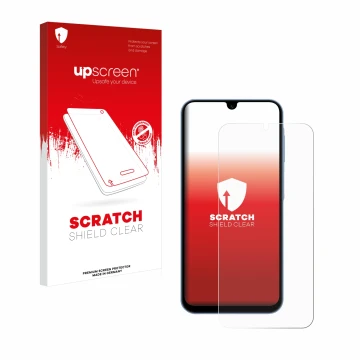 Front side of a product packaging with the brand logo upscreen. Next to it is the device Samsung Galaxy A15 5G shown with the 