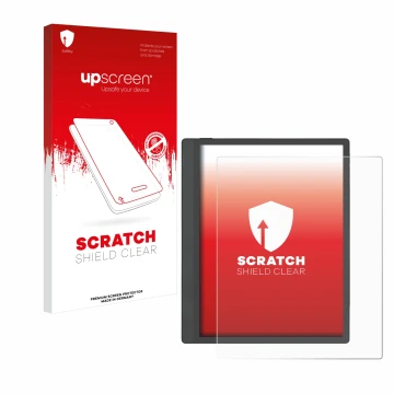 Front side of a product packaging with the brand logo upscreen. Next to it is the device Boox Tab Ultra C Pro shown with the c