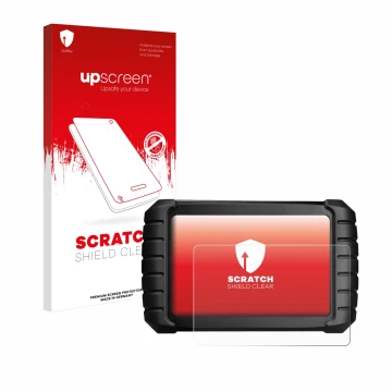 Front side of a product packaging with the brand logo upscreen. Next to it is the device iCarsoft CR Max BT (2024) shown with 