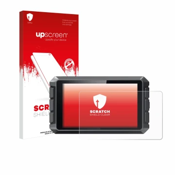 Front side of a product packaging with the brand logo upscreen. Next to it is the device Creality Sonic Pad shown with the cor