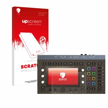 Front side of a product packaging with the brand logo upscreen. Next to it is the device Waldorf Iridium Core shown with the c