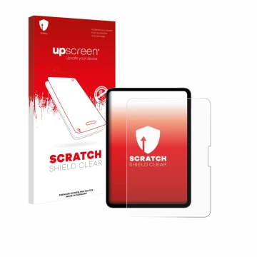 Front side of a product packaging with the brand logo upscreen. Next to it is the device Apple iPad Pro 11