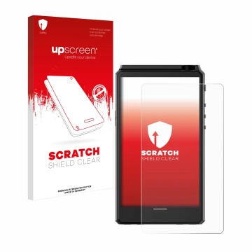 Front side of a product packaging with the brand logo upscreen. Next to it is the device Hiby R6 III shown with the correspond