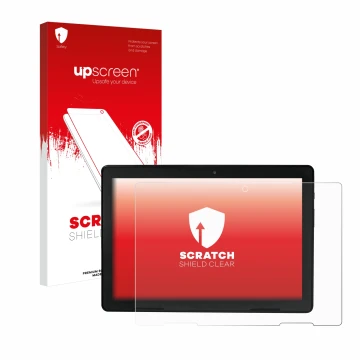 Front side of a product packaging with the brand logo upscreen. Next to it is the device MEDION E10900 10