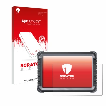 Front side of a product packaging with the brand logo upscreen. Next to it is the device Topdon Phoenix Plus shown with the co