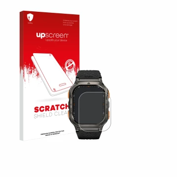 Front side of a product packaging with the brand logo upscreen. Next to it is the device Kospet Tank M3 Ultra shown with the c
