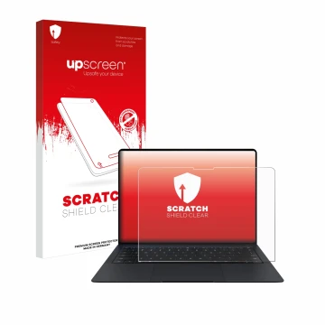 Front side of a product packaging with the brand logo upscreen. Next to it is the device Huawei MateBook X Pro 2024 shown with