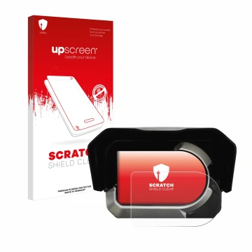 Front side of a product packaging with the brand logo upscreen. Next to it is the device Kymco CV3 shown with the correspondin