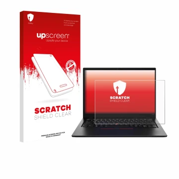 Front side of a product packaging with the brand logo upscreen. Next to it is the device Lenovo ThinkPad L13 Gen 5 shown with 
