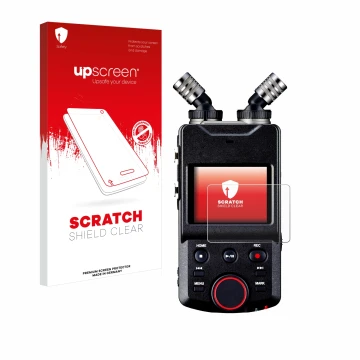 Front side of a product packaging with the brand logo upscreen. Next to it is the device Tascam Portacapture X6 shown with the