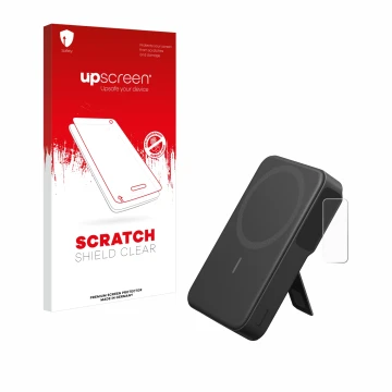Front side of a product packaging with the brand logo upscreen. Next to it is the device Anker MagGo shown with the correspond