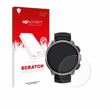 Front side of a product packaging with the brand logo upscreen. Next to it is the device Suunto Ocean shown with the correspon