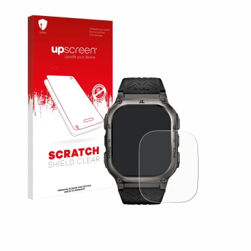 Front side of a product packaging with the brand logo upscreen. Next to it is the device Kospet Tank M3 shown with the corresp