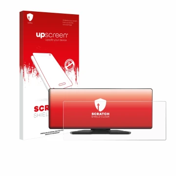 Front side of a product packaging with the brand logo upscreen. Next to it is the device Carpuride W903 9.3