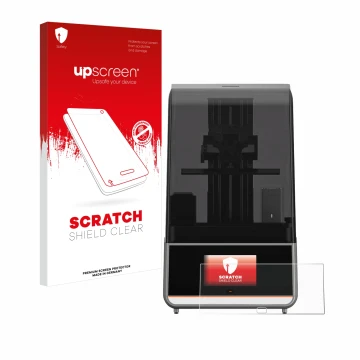 Front side of a product packaging with the brand logo upscreen. Next to it is the device Anycubic Photon Mono M7 Pro shown wit