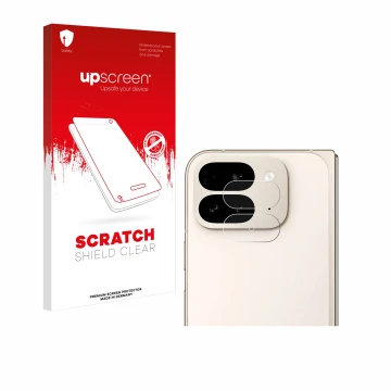 Front side of a product packaging with the brand logo upscreen. Next to it is the device Google Pixel 9 Pro Fold (ONLY Camera 