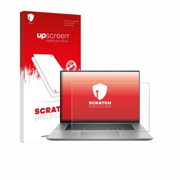 Front side of a product packaging with the brand logo upscreen. Next to it is the device HP Zbook Studio 16 G11 shown with the