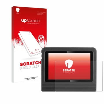 Front side of a product packaging with the brand logo upscreen. Next to it is the device Launch X-431 V + Pro 5.0 10.1