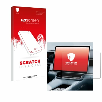 Front side of a product packaging with the brand logo upscreen. Next to it is the device Polestar 4 2025 shown with the corres