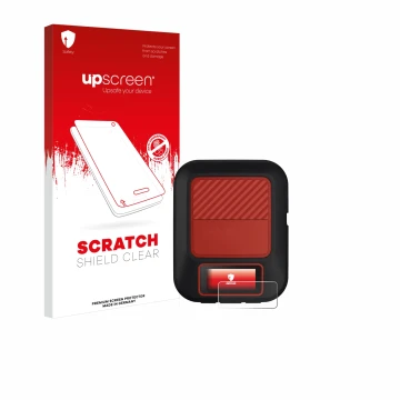 Front side of a product packaging with the brand logo upscreen. Next to it is the device Garmin inReach Messenger Plus shown w