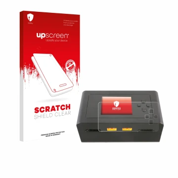 Front side of a product packaging with the brand logo upscreen. Next to it is the device Gens Ace IMARS D300 shown with the co