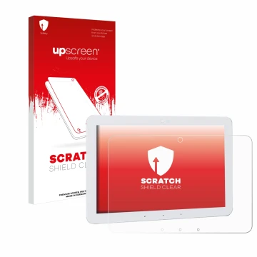 Front side of a product packaging with the brand logo upscreen. Next to it is the device Amazon Echo Hub 8