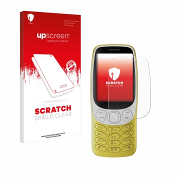 Front side of a product packaging with the brand logo upscreen. Next to it is the device Nokia 3210 shown with the correspondi