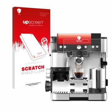 Front side of a product packaging with the brand logo upscreen. Next to it is the device Ninja Luxe Cafe Essential shown with 