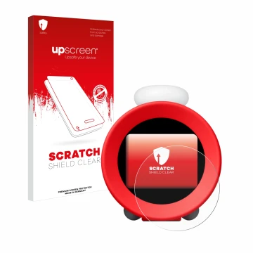 Front side of a product packaging with the brand logo upscreen. Next to it is the device Nintendo Sound Clock Alarmo shown wit