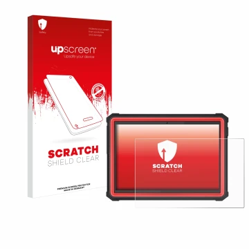 Front side of a product packaging with the brand logo upscreen. Next to it is the device Launch X-431 PRO3S+ Elite shown with 