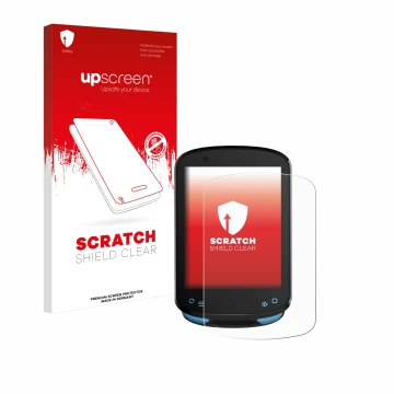 Front side of a product packaging with the brand logo upscreen. Next to it is the device Geoid CC600 2.4