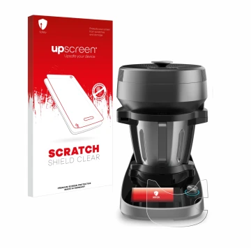Front side of a product packaging with the brand logo upscreen. Next to it is the device Cecotec Mambo Victory XL shown with t