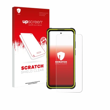 Front side of a product packaging with the brand logo upscreen. Next to it is the device Ulefone Armor X31 Pro 5G shown with t