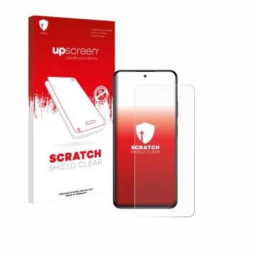 Front side of a product packaging with the brand logo upscreen. Next to it is the device myPhone N23 Plus shown with the corre