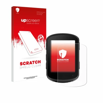 Front side of a product packaging with the brand logo upscreen. Next to it is the device Garmin Edge 540 Solar shown with the 