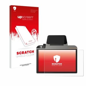 Front side of a product packaging with the brand logo upscreen. Next to it is the device Sunmi D3 Mini shown with the correspo