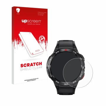 Front side of a product packaging with the brand logo upscreen. Next to it is the device Xiaomi Mibro GS Pro shown with the co