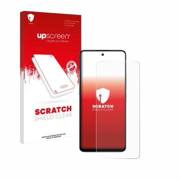 Front side of a product packaging with the brand logo upscreen. Next to it is the device Umidigi Note 100 shown with the corre