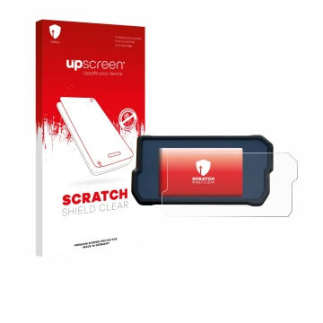 Front side of a product packaging with the brand logo upscreen. Next to it is the device KTM 390 / 890 Adventure 2020+ shown w