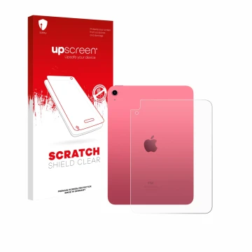 Front side of a product packaging with the brand logo upscreen. Next to it is the device Apple iPad A16 11