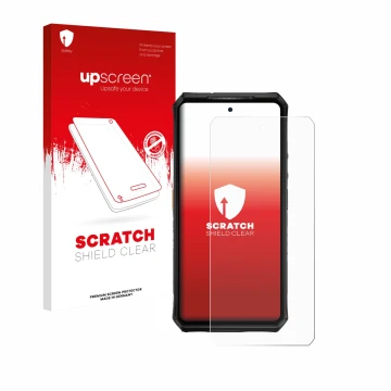 Front side of a product packaging with the brand logo upscreen. Next to it is the device Ulefone Armor 28 Ultra Thermal shown 