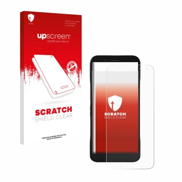 Front side of a product packaging with the brand logo upscreen. Next to it is the device Datalogic Memor 12 shown with the cor