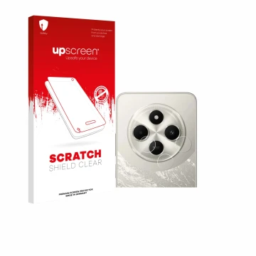 Front side of a product packaging with the brand logo upscreen. Next to it is the device Xiaomi Poco C75 (ONLY Camera Lens) sh