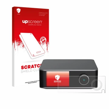 Front side of a product packaging with the brand logo upscreen. Next to it is the device WiiM Ultra shown with the correspondi